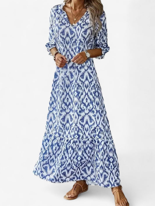 Women’s Summer Boho V Neck Maxi Dress