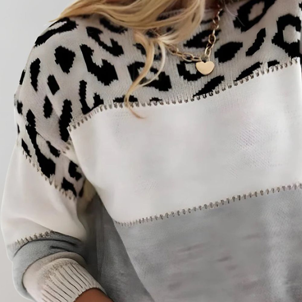 Knit Jumper | Modern Fit with Bold Pattern