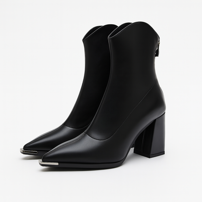 Chelsea Leather Boots | Chrome Tip