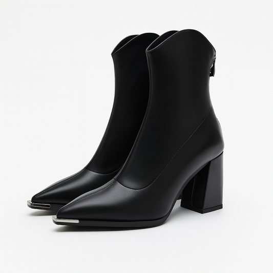 Chelsea Leather Boots | Chrome Tip