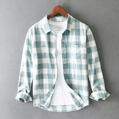 Plaid Trucker Shirt for Men