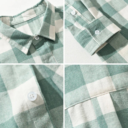 Plaid Trucker Shirt for Men