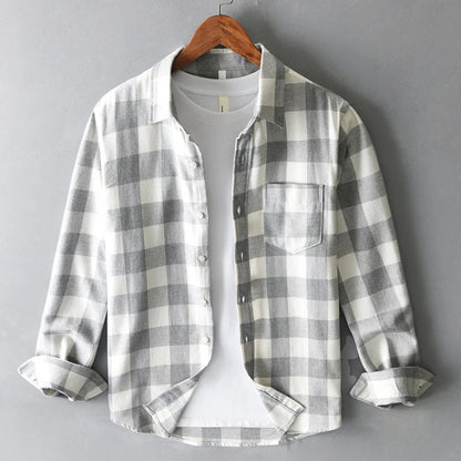 Plaid Trucker Shirt for Men