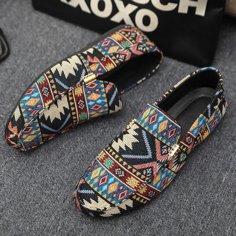 Woven Slip-On Loafers