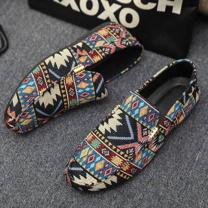 Woven Slip-On Loafers