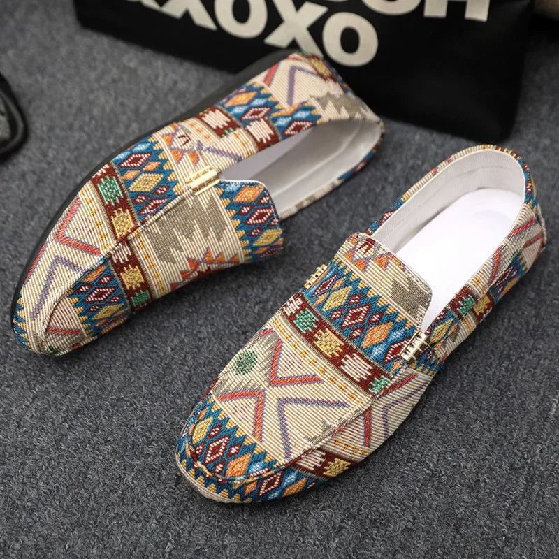 Woven Slip-On Loafers