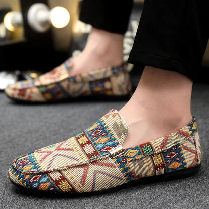 Woven Slip-On Loafers