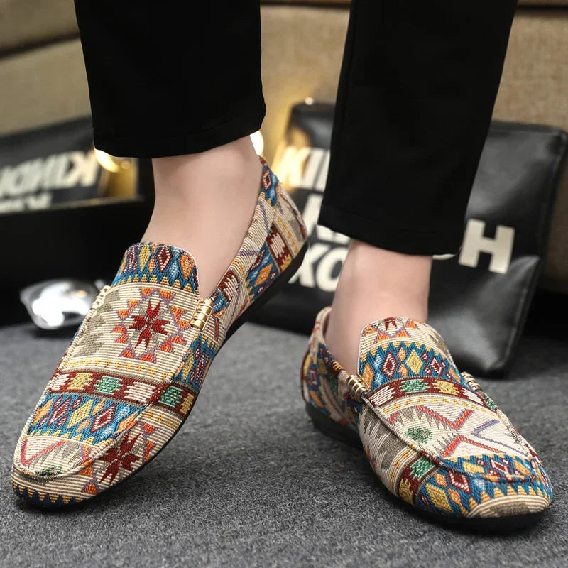 Woven Slip-On Loafers