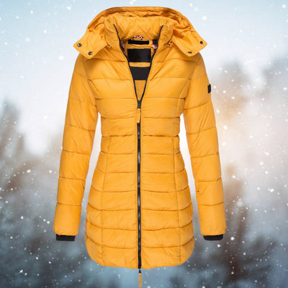 Puffer Coat | Long Quilted with Hood