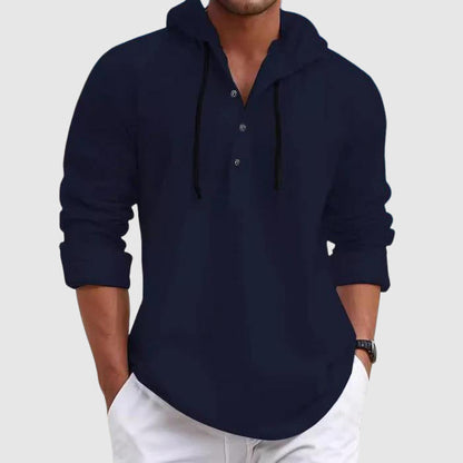 "The Shore" Men's Hoodie Linen Shirt