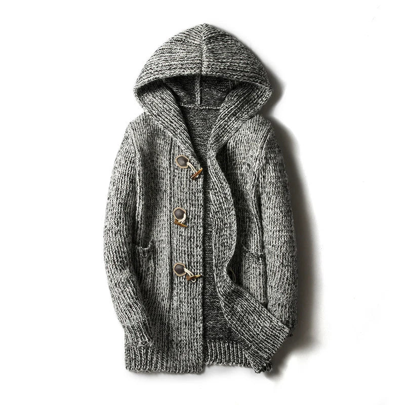 Hooded Cardigan | Toggle Front Closure