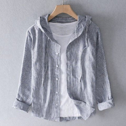Men’s Hooded Long Sleeve Shirt