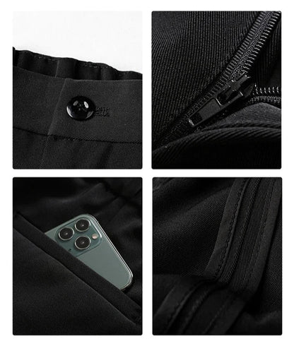 Wide Leg Formal Trousers | Relaxed Draped Fit