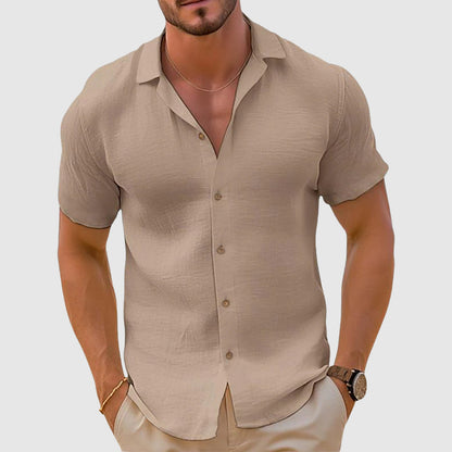 Men's Short Sleeve Button Up Shirt