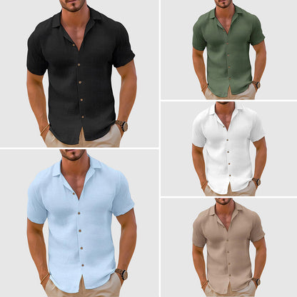 Men's Short Sleeve Button Up Shirt
