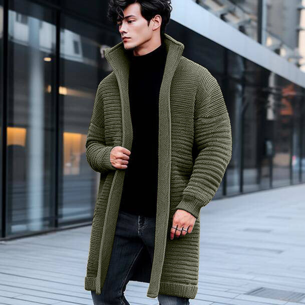 Ribbed Knit Cardigan | Open Front