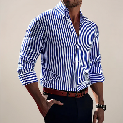 Men’s Striped Long Sleeve Shirt