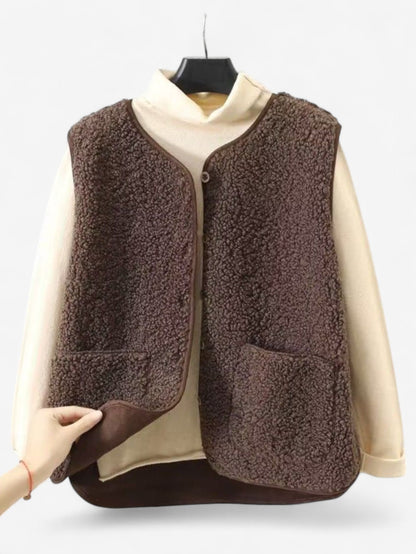Women’s Sleeveless Button Down Gilet Vest