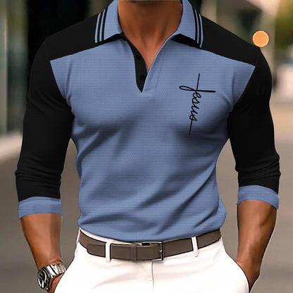 Long Sleeve Polo Shirt | Slim Fit Party Style