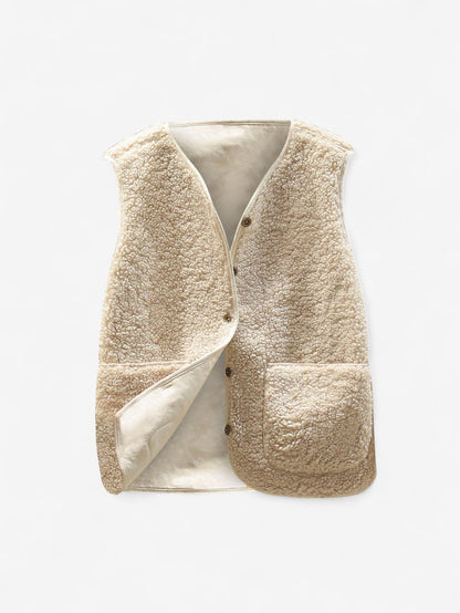 Women’s Sleeveless Button Down Gilet Vest