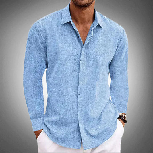 The Riviera Linen Henley Shirt | Short Sleeve