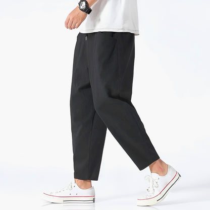 Cropped Cotton Pants