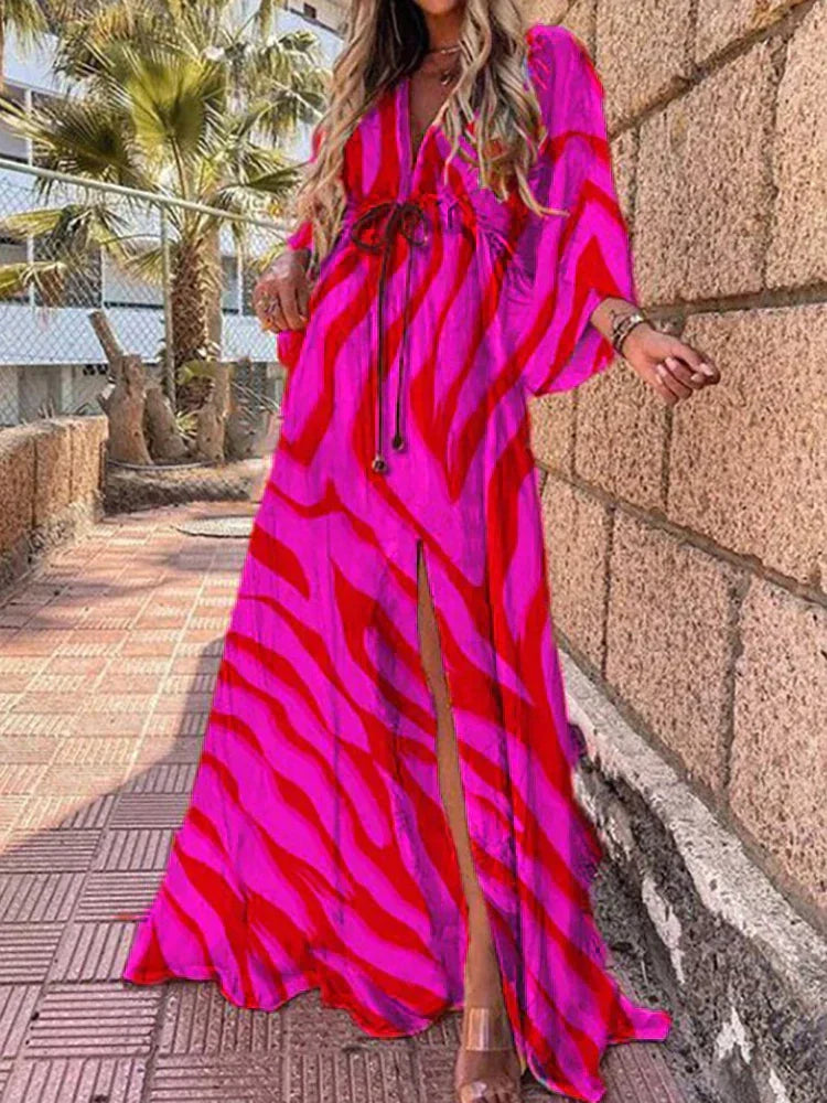 Women's Graphic Print Maxi Dress