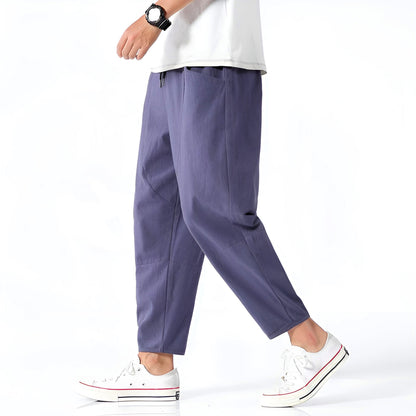 Cropped Cotton Pants