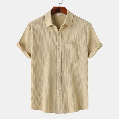 Men’s Short Sleeve Textured Shirt