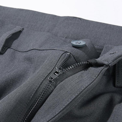 Trousers Men's Wide Leg Pleated