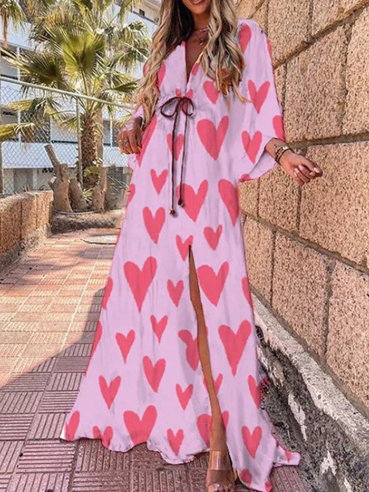 Women's Graphic Print Maxi Dress