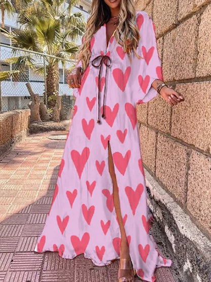 Women's Graphic Print Maxi Dress