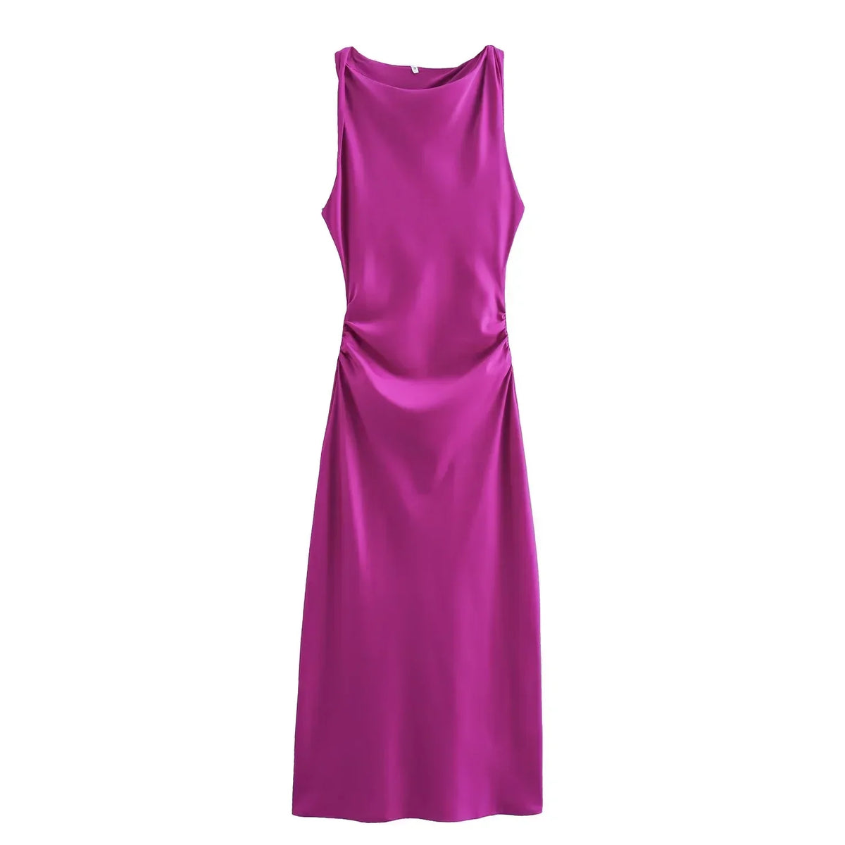 Women's Halterneck Ruched Evening Dress