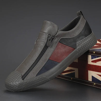 Men’s Panelled Zip-Front Trainers