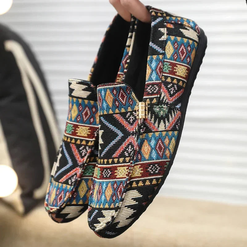 Woven Slip-On Loafers