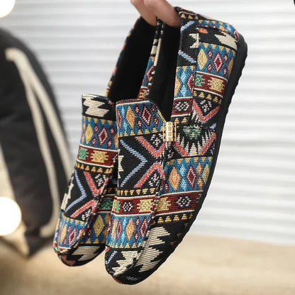 Woven Slip-On Loafers