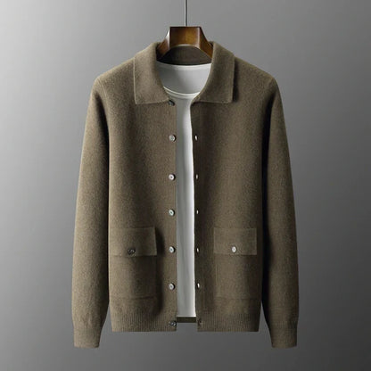 Cardigan | Button Front with Patch Pockets