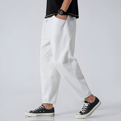 Cropped Cotton Pants
