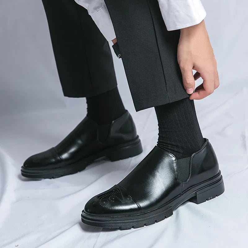 Slip On Dress Shoes | Classic Formal Cap Toe Design