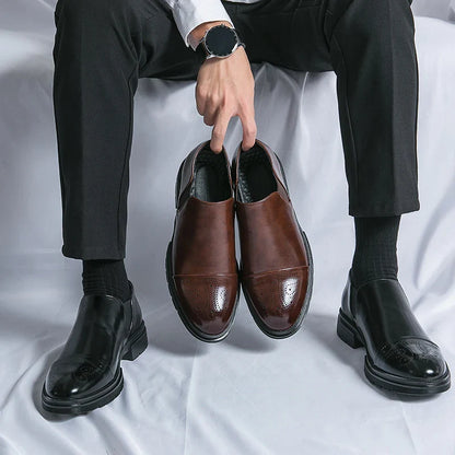 Slip On Dress Shoes | Classic Formal Cap Toe Design