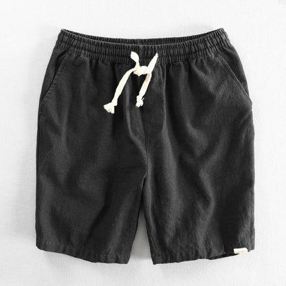 Linen Shorts | Drawstring Elastic Waist
