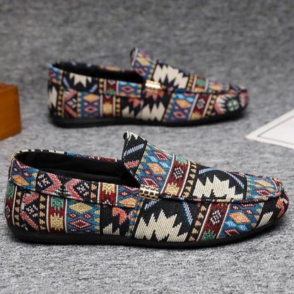 Woven Slip-On Loafers