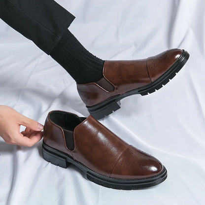 Slip On Dress Shoes | Classic Formal Cap Toe Design