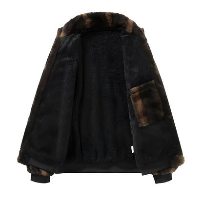 Oversized Faux Fur Bomber Jacket