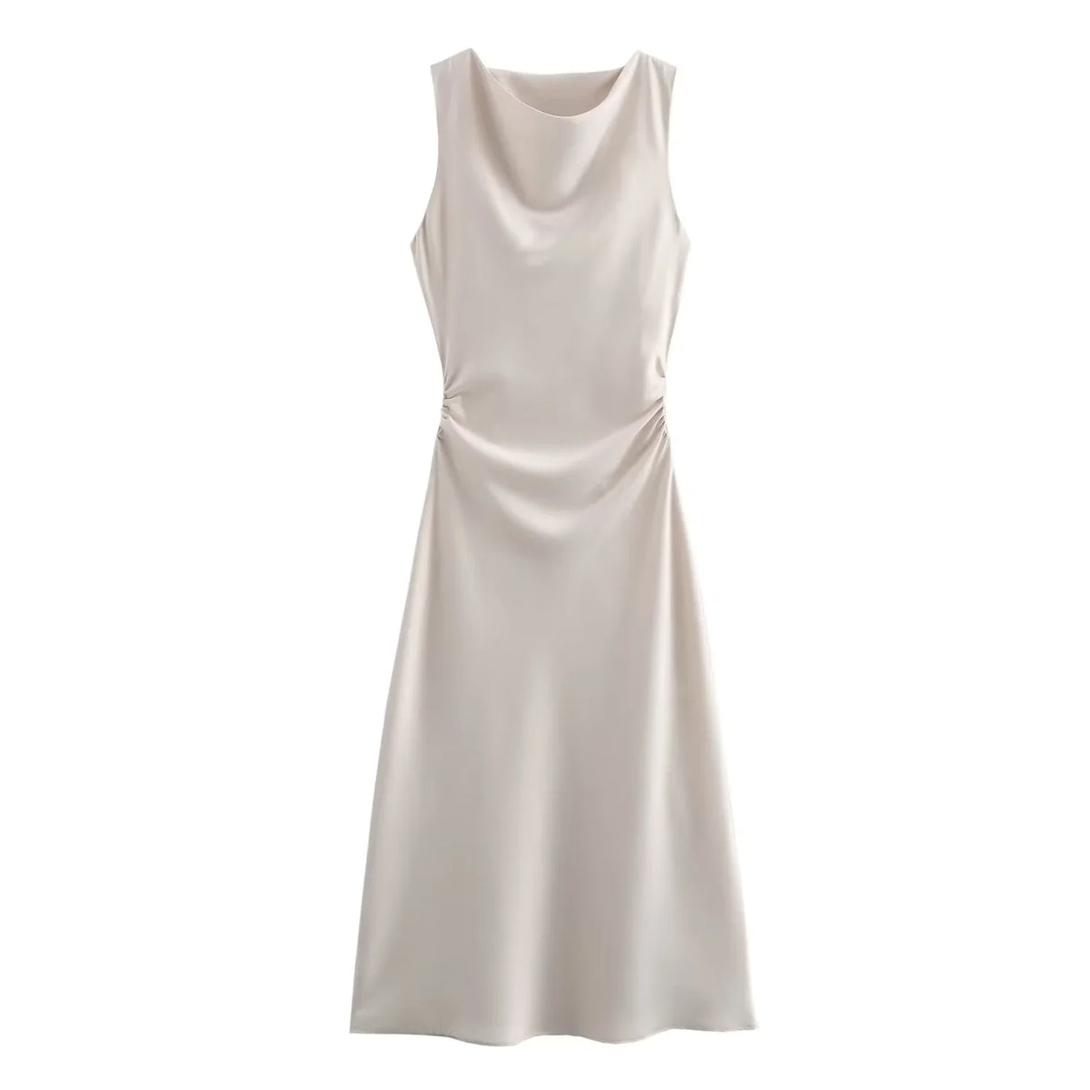 Women's Halterneck Ruched Evening Dress