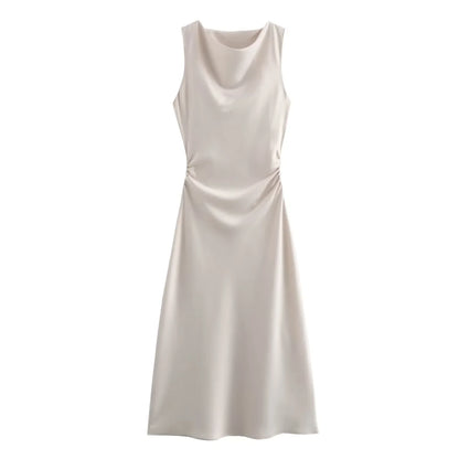 Women's Halterneck Ruched Evening Dress