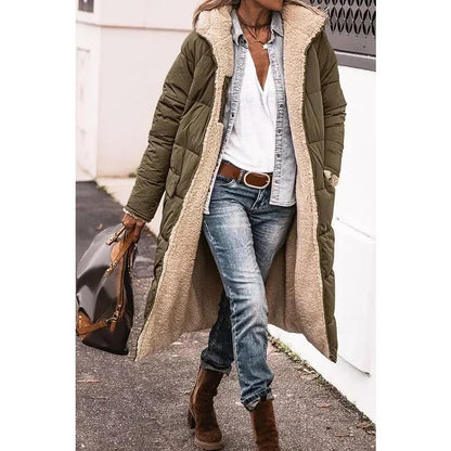 Longline Puffer Coat | Hooded Full Length with Warm Lining