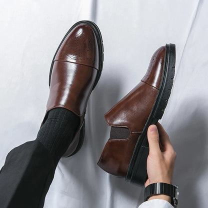 Slip On Dress Shoes | Classic Formal Cap Toe Design