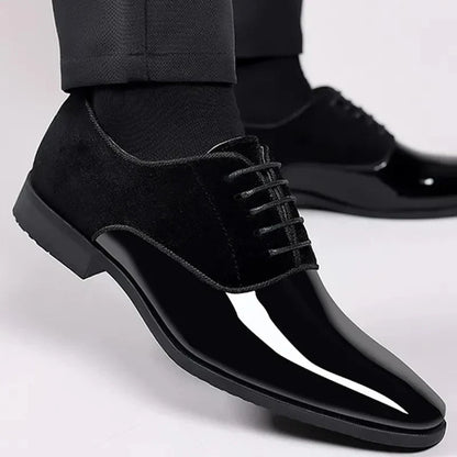 Oxford Dress Shoes | Contrast Finish with Lace Up Design