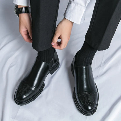 Slip On Dress Shoes | Classic Formal Cap Toe Design